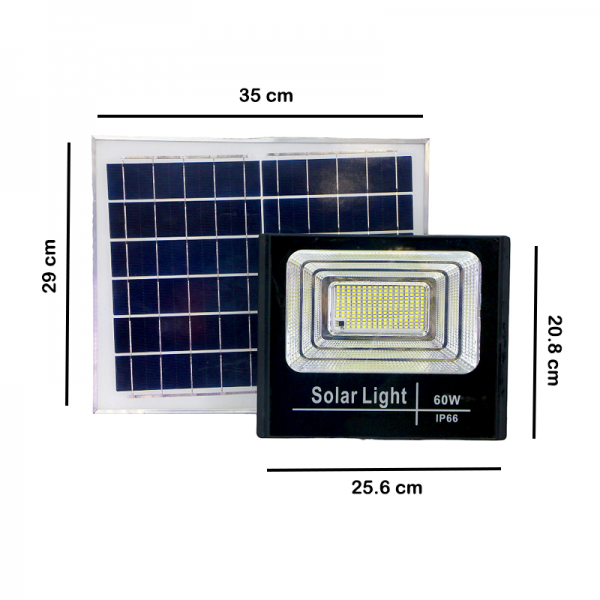 Foco solar LED 60W